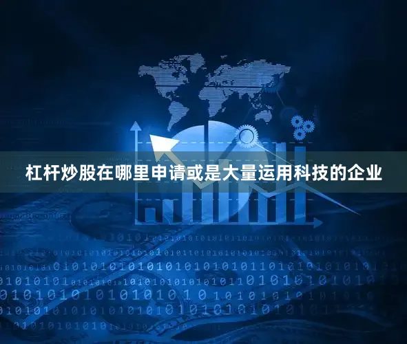 杠杆炒股在哪里申请或是大量运用科技的企业